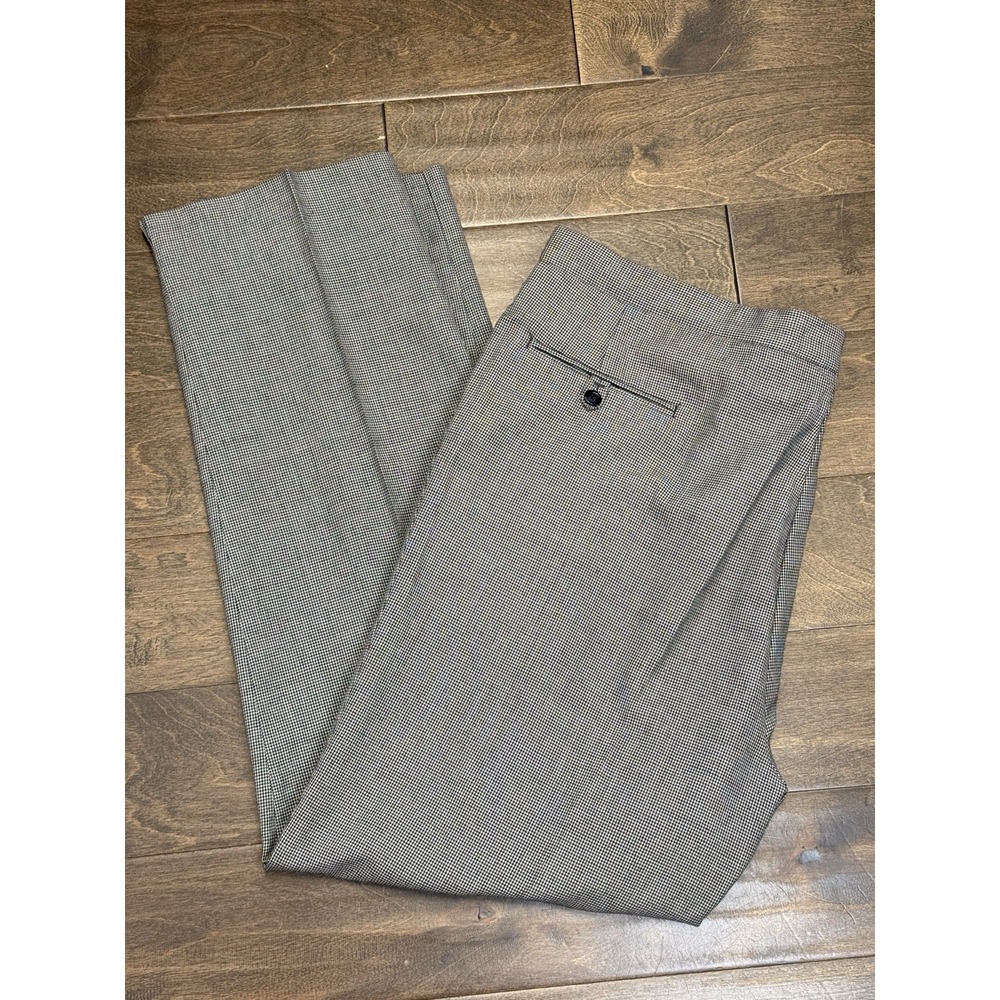 Vintage Sansabelt Trouser Slacks‎ Pants Men's 42X33 Houndstooth Business Casual